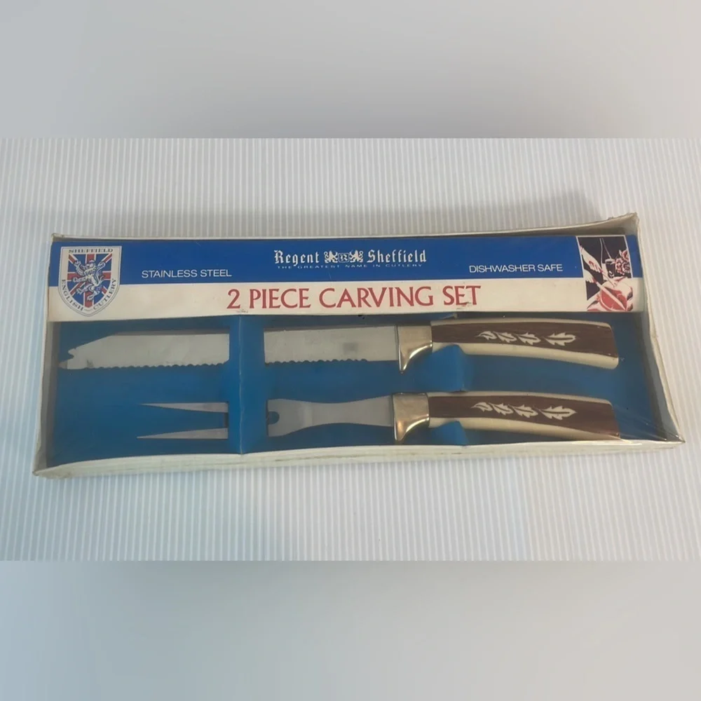 Regent Sheffield English cutlery 2 piece carving set NWT